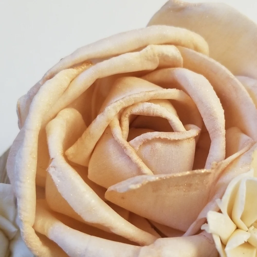 Sola Wood Flower "Love" Heart 12"x10" - Rose Gold - Picture 2 of 4